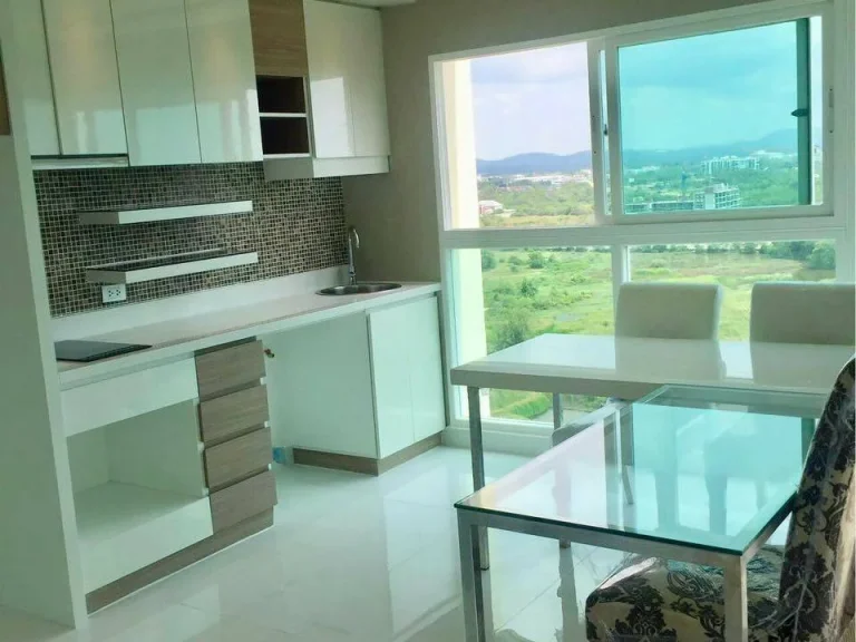 ขายคอนโด Lasantir Condo South Pattaya Jomtion ชั้น15 ขนาด 46 ตรม ห้องมุม วิวทะเลสวยมากๆ