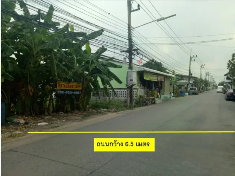 ที่ดินเปล่า 50 ตรว เยื้องมหาลัยธรรมศาสตร์ คลองหลวงคลอง 1 เหมาะทำบ้านพัก กว้าง 125 เมตร