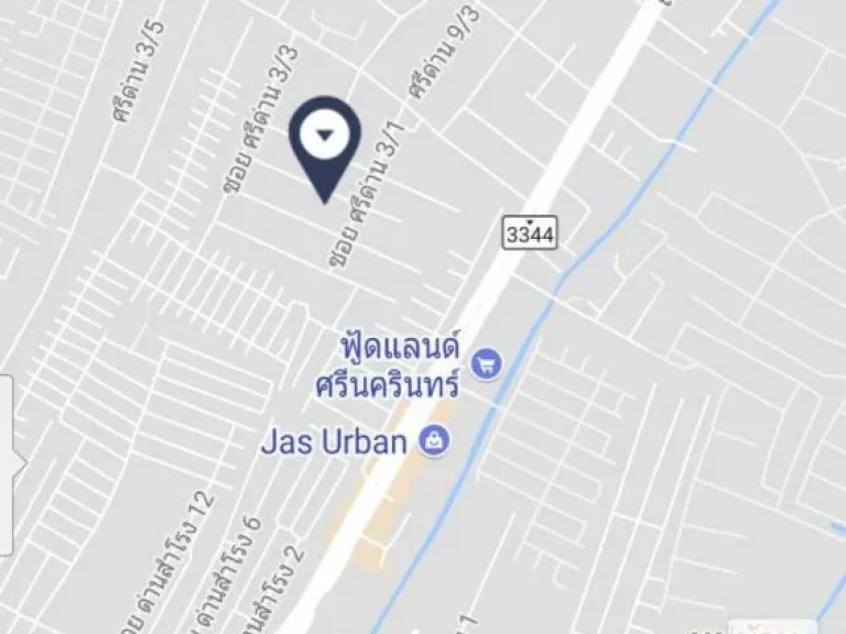 ขายที่ดินเปล่า 100 ตรวหน้ากว้าง18มลึก22ม ถศรีนครินทร์ สำโรงเหนือสมุทรปราการ