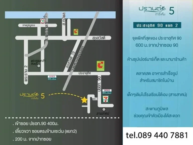 ขายบ้านแฝดสร้างใหม่ ประชาอุทิศ90 แยก2 ปากซอย ใกล้เซเว่น โลตัส