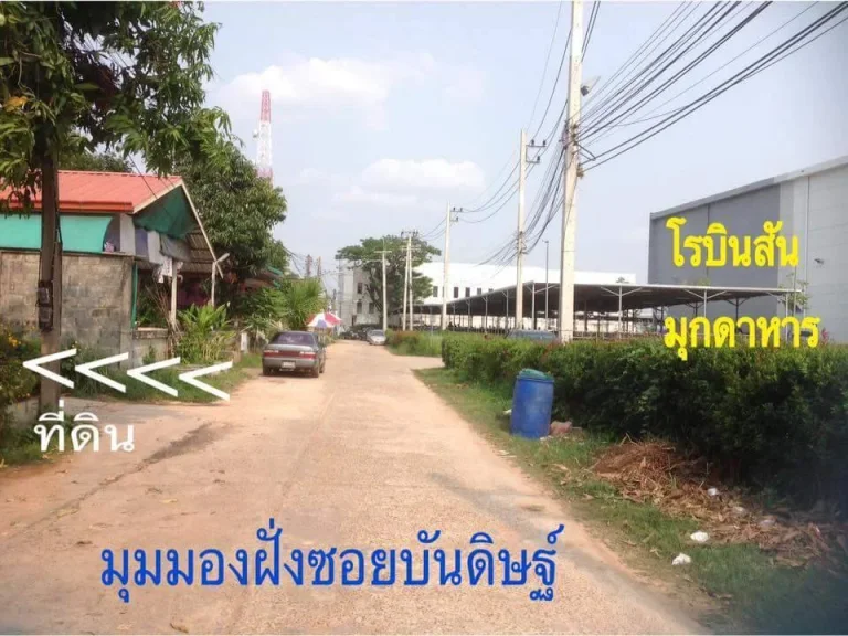 ขายที่ดิน 2 แปลงติดกันเนื้อที่รวม 2 งาน ใกล้ห้างโรบินสัน อเมืองมุกดาหาร