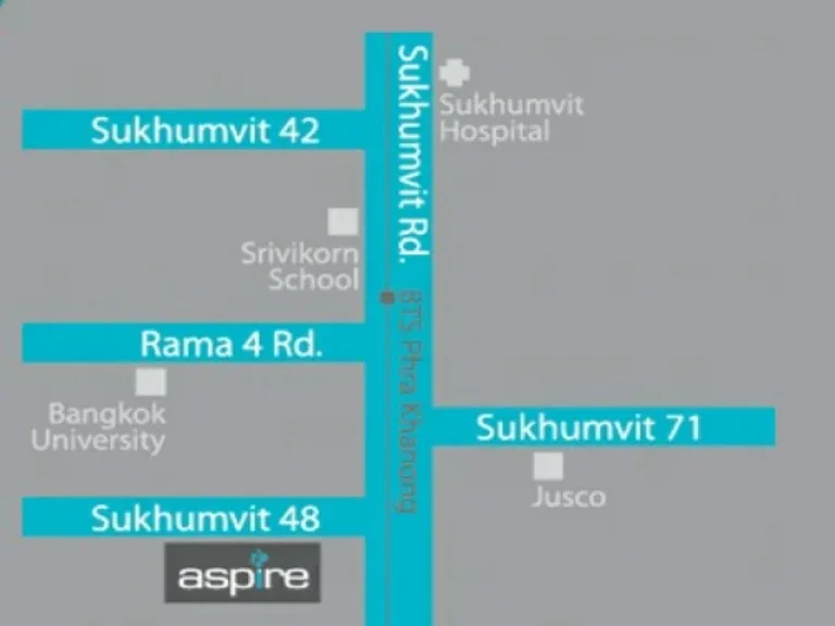 ให้เช่าคอนโด แอสปาย สุขุมวิท 48 Aspire Sukhumvit 48 พร้อมอยู่ ใกล้ BTS พระโขนง 650 เมตร