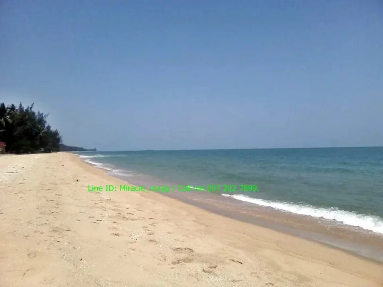 ที่ดินติดชายหาดสวยทรายขาวน้ำใส