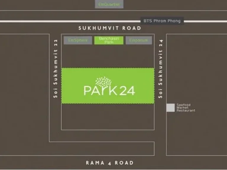 ให้เช่า โครงการ Park 24 1 bedroom 32 sqm ใจกลางเมืองอย่างย่านพร้อมพงษ์