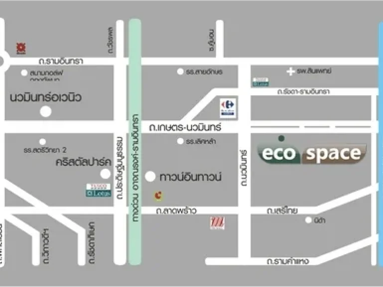 ให้เช่า ทาวน์โฮม โครงการ อีโค สเปซ Eco Space นวมินทร์ ตกแต่งพร้อมอยู่