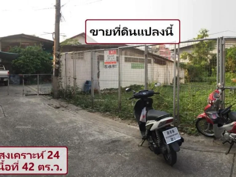 ขาย ที่ดินเปล่า 42 ตรว ซประชาสงเคราะห์ 24 เขตดินแดง ทำเลดี เดินทางสะดวก