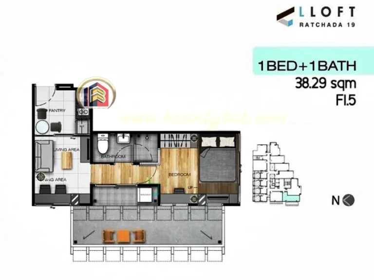 ขายถูก คอนโด รัชดา ใกล้ Mrt รัชดาภิเษก L Loft รัชดา 19 ขนาด 38ตรม ห้องมุม 1นอนใหญ่ 1รับแขก built-in ทั้งห้องสวยมาก ด่วน 409mb