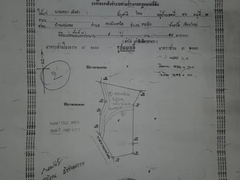 ขายด่วนที่ดินสะเมิงเหนือ 24ไร่