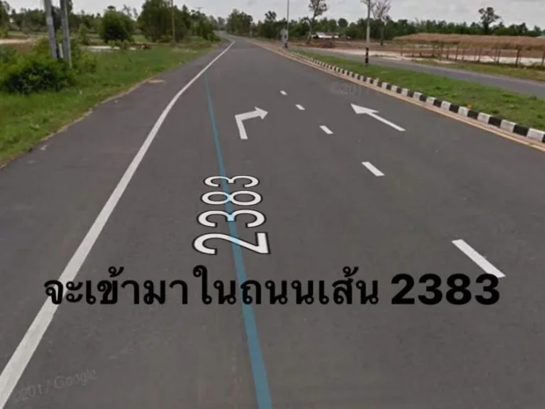 ต้องการขายที่ดิน 5 ไร่ 65 ตรวติดถนนหลักเส้น 2383