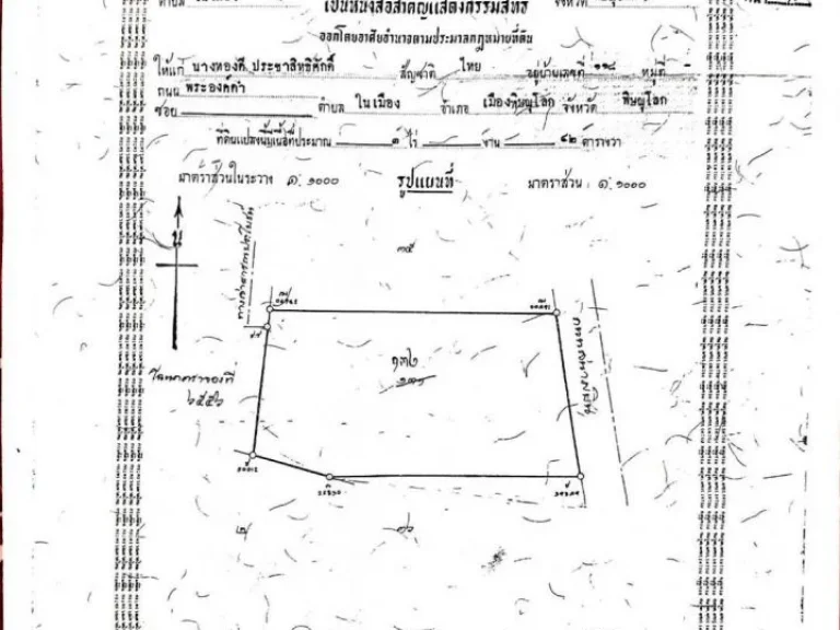 ที่ดินสวยติดถนนใหญ่ใจกลางเมืองพิษณุโลก