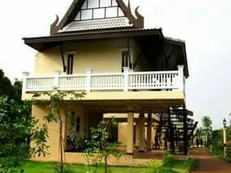 Sell resort Banleelathai riverside Resort BanpaewSamutsakorn from Bangkok 50 Km 22 Thai style houses