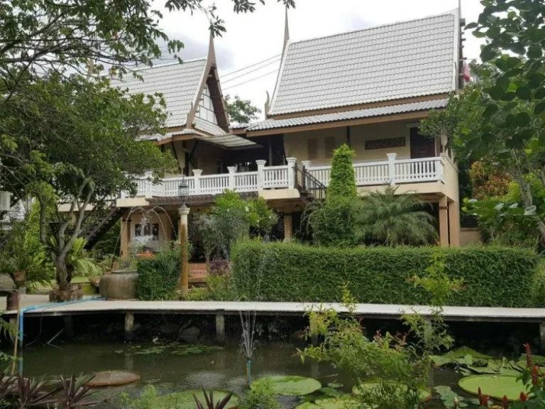 Sell resort Banleelathai riverside Resort BanpaewSamutsakorn from Bangkok 50 Km 22 Thai style houses