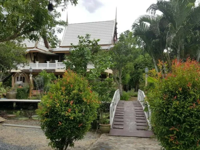 Sell resort Banleelathai riverside Resort BanpaewSamutsakorn from Bangkok 50 Km 22 Thai style houses