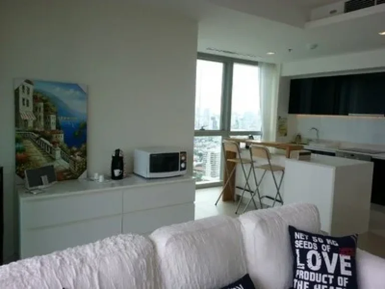 bedrooms Apartment for rent with lovely view of the Chaopraya at The River Charoenakorn 13 high floor fully furnished