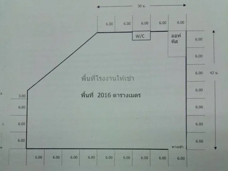 ให้เช่าโกดังพื้นที่2000ตรมริมถนนสุขสวัสดิ์