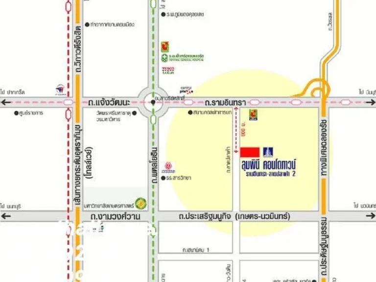 คอนโดให้เช่า ลุมพินี คอนโดทาวน์ รามอินทรา - ลาดปลาเค้า 2 Lumpini Condo Town Ramindra - Latplakhao 2 ลาดปลาเค้า 70-72- อนุสาวรีย์ บางเขน 1 ห้องนอน พร้อ