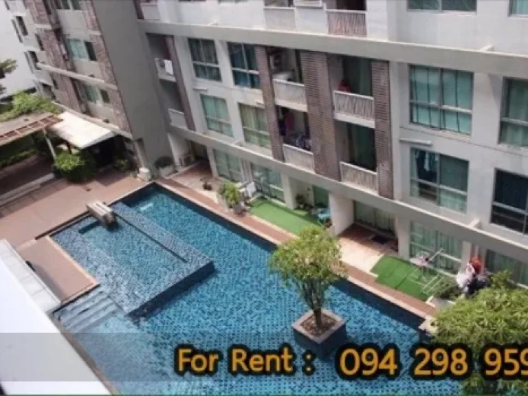 ให้เช่า คอนโด A Space อโศก รัชดา 1Bedroom 10000 ต่อเดือน วิวสระว่ายน้ำ