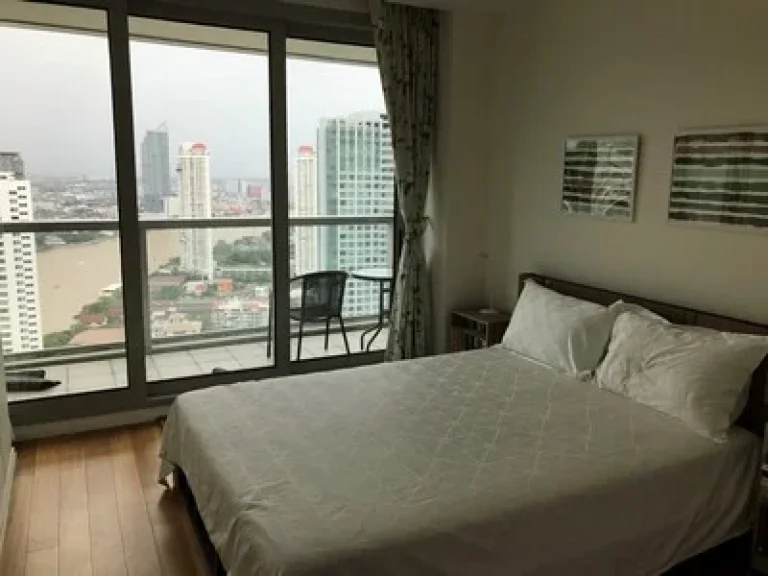 Bed and 1 Study Room for Rent at The River Charoenakorn 13 Tower A River View