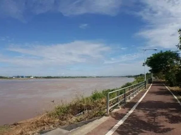 ขายที่ดินติดริมโขง ในเมืองหนองคาย ใกล้พระธาตุหล้าหนองพระธาตุจมน้ำ เนื้อที่ 91 ตรว แปลงสวย