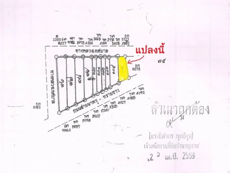 ขายที่ดินลำทับ 73 ตร วา ราคา 250000 บาท