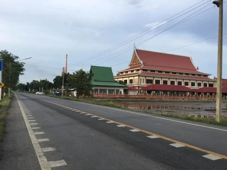 ขายที่ดินติดถนนใหญ่ ตรงข้ามเยื้องวัดอดิศร ถนนเลียบคลอง 11 ลำลูกกา ปทุมธานี 88 ไร่ 21 ตรวหน้ากว้าง 120 เมตร