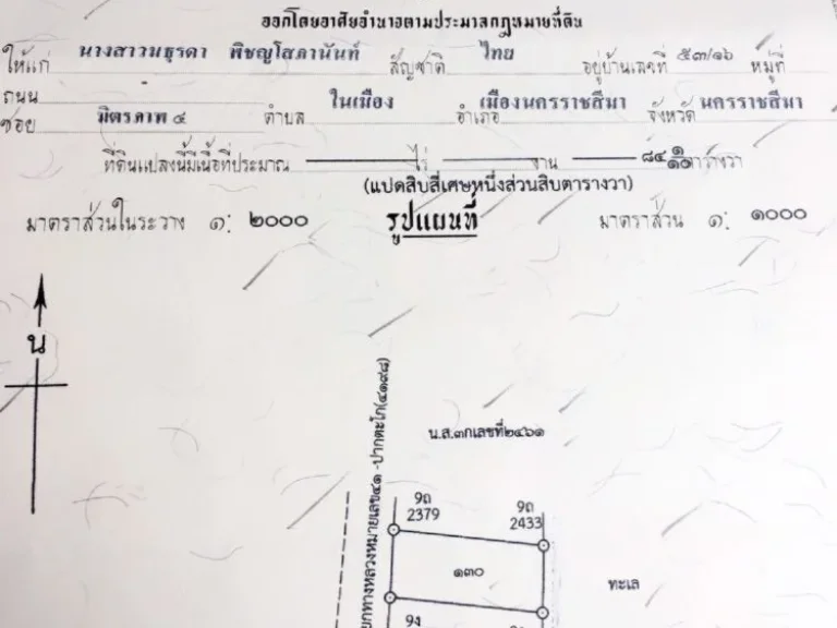 ขายที่ดินแปลงเล็กติดทะเล เนื้อที่ 84 ตรว อทุ่งตะโก จชุมพร