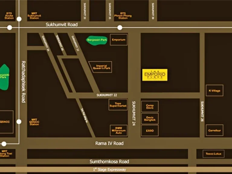 เช่า คอนโด ดิ เอ็มโพริโอเพลส สุขุมวิท24 Emporio Place Sukhumvit 24 ใกล้รถไฟฟ้า BTS พร้อมพงษ์