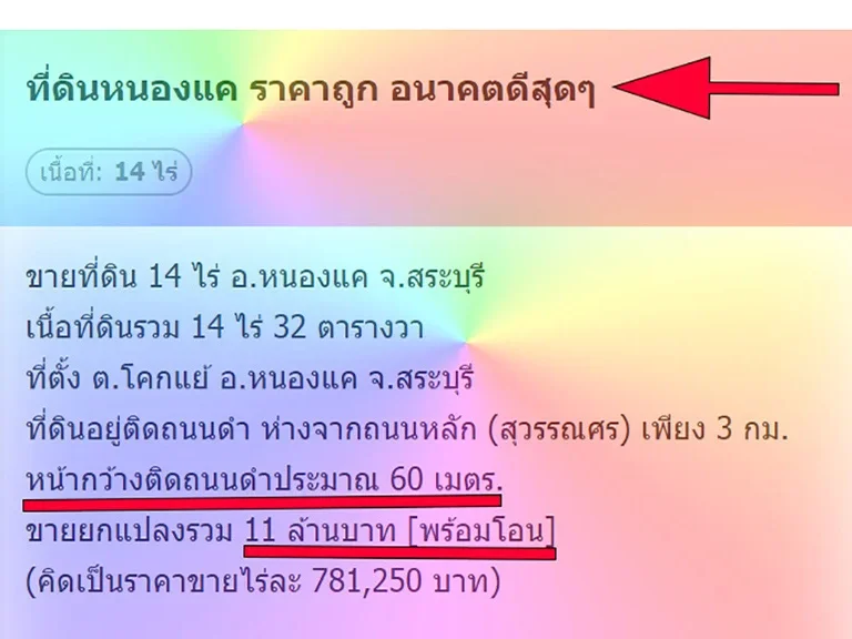 ขายที่ดิน 14 ไร่ อหนองแค จสระบุรี