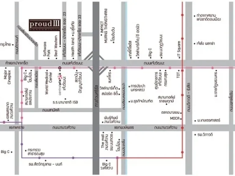 J 45 ให้เช่า คอนโด พราว 3 แจ้งวัฒนะ ชั้น 5 ทิศตะวันออก 35 ตรม 1น 1น ให้เช่า 10000 บาท