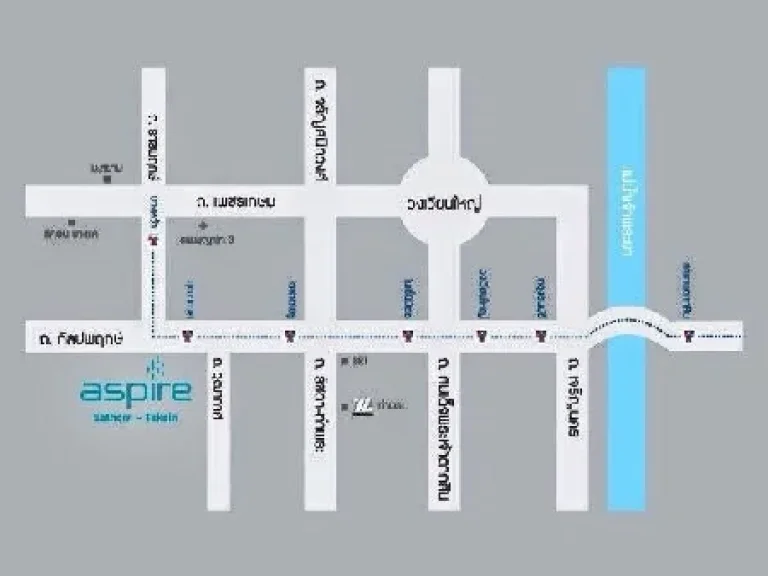 ให้เช่า คอนโด Aspire Sathorn-Taksin 27ตรม ชั้น 12A bts วุฒากาศ ห้องสวย ราคาถูก พร้อมเข้าอยู่