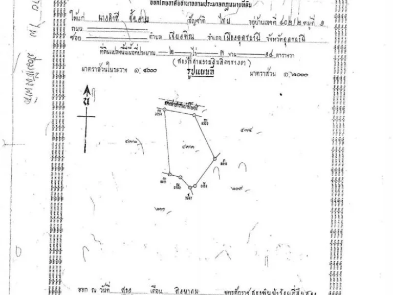 ขายที่ดิน 2-3-00 ไร่ ติดทางสาธารณ์ประโยชน์ ตเชียงพิณ จอุดรธานี