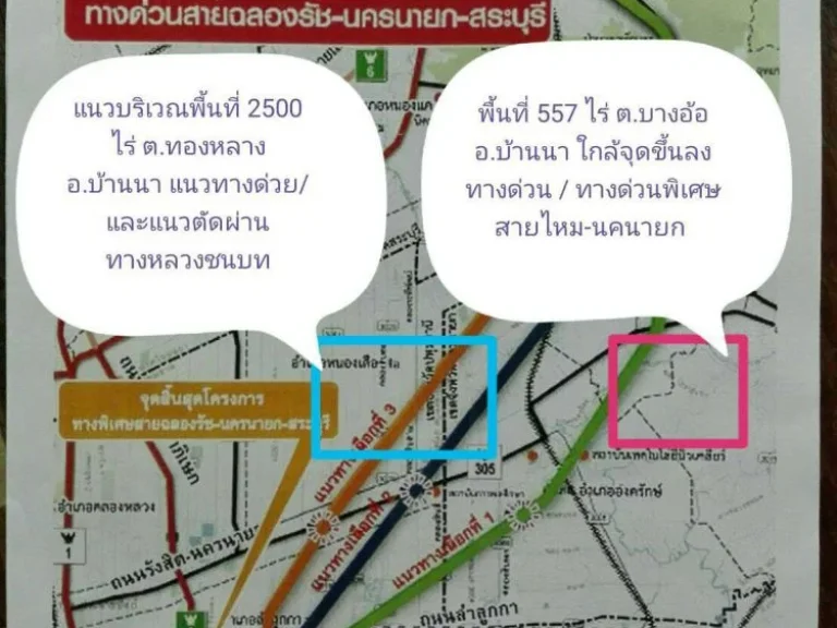 ขายที่ดินใกล้ทางด่วนพิเศษ สายใหม่ จุดขึ้นลงทางด่วนพิเศษ