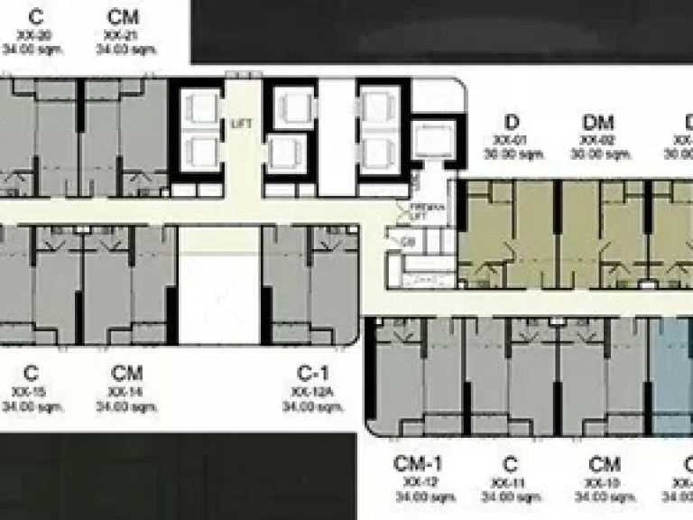 ขายคอนโด ห้อง 34-07 type c ชั้น 34 ห้องอยู่ในตำแหน่งที่ดี ทิศตะวันออก ห้องหันไปทางถนนอโศก วิวไม่บัง