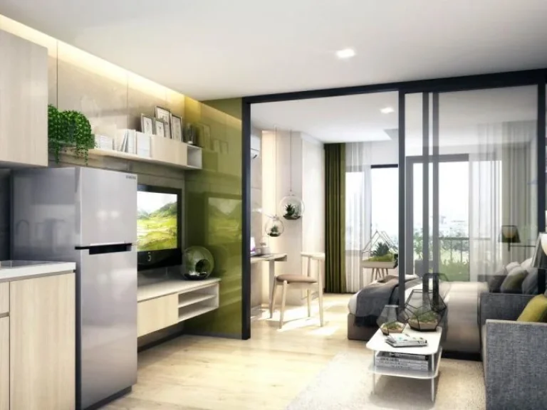 ขายดาวน์ WYNN CONDO ลาดพร้าว-โชคชัย 4 ห้องอยู่ชั้น 5 วิวสระว่ายน้ำและสวน