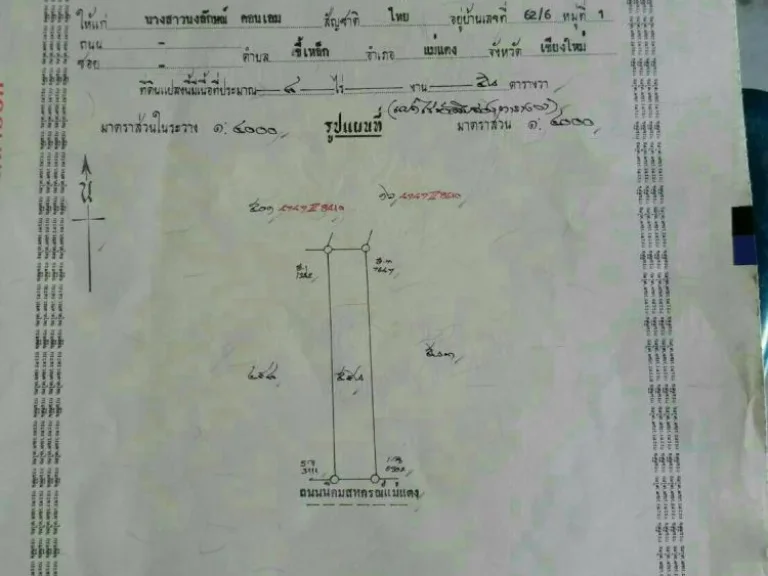 ขายที่ดิน เนื้อที่ 3250 ตรว อแม่แตง จเชียงใหม่