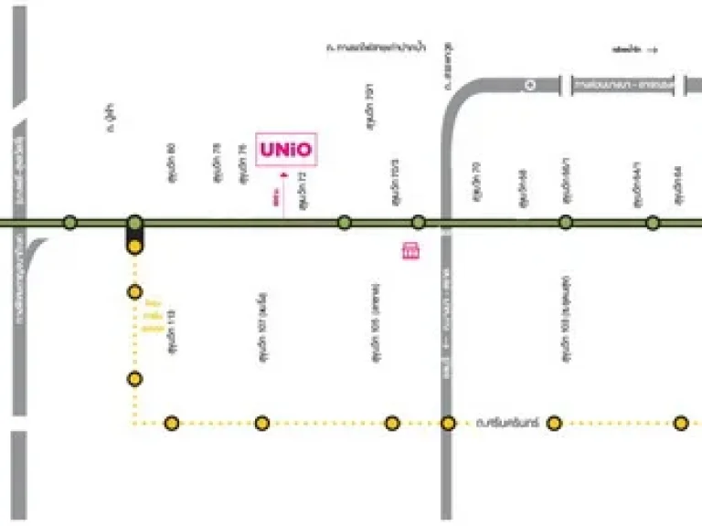 ขายขาดทุน Unio Sukhumvit 72 ใกล้ BTS แบริ่ง วิวสระ ทิศตะวันออก 27sqm ตึก C