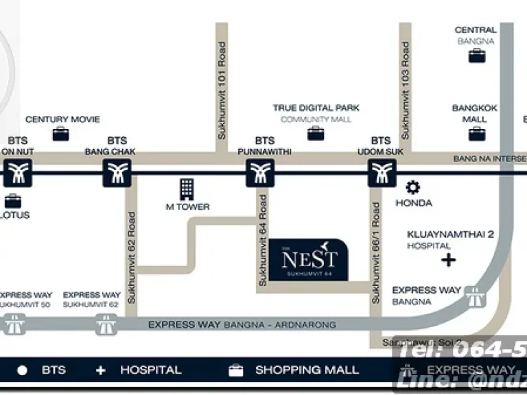 ขายห้องใหม่typeชั้นละห้อง The Nest Sukhumvit 64 เดอะ เนสท์ สุขุมวิท 64 249ล้านเท่านั้น