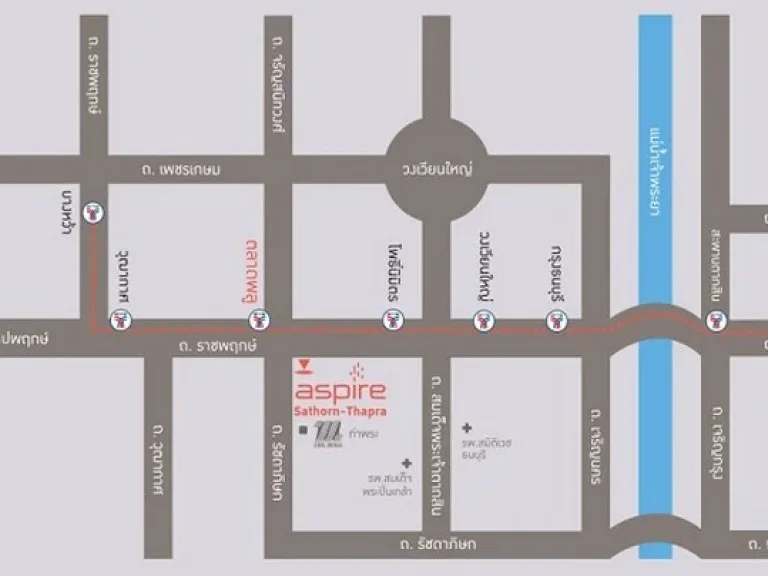 ให้เช่า แอสปาย สาทร-ท่าพระ ติดรถไฟฟ้า BTS ตลาดพลู ชั้น 18609 พื้นที่ 30 ตรม ระเบียงทิศใต้ไม่ร้อน