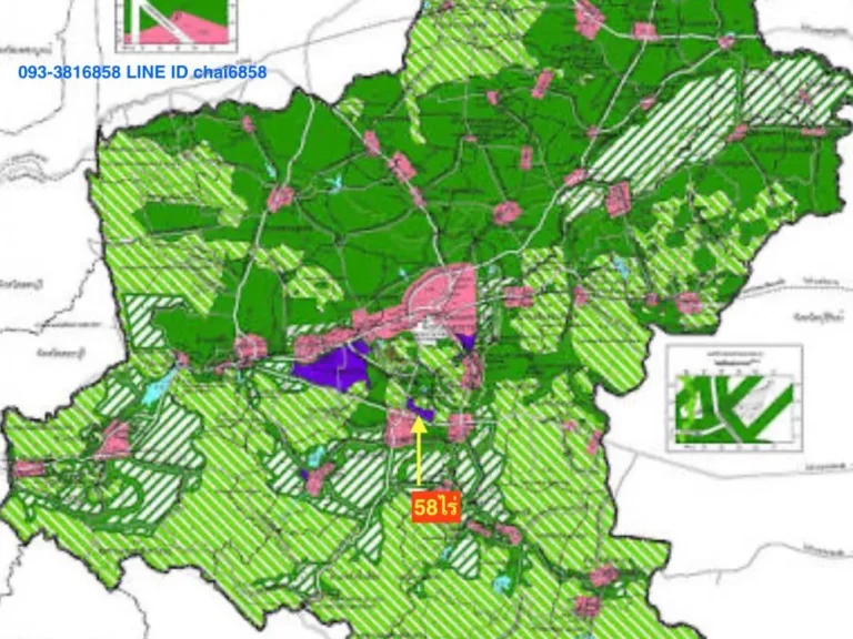 ขายที่ดินติดถนนโชคชัย-เดชอุดม เนื้อที่ 58ไร่ ธงชัยเหนือ ปักธงชัย โคราช
