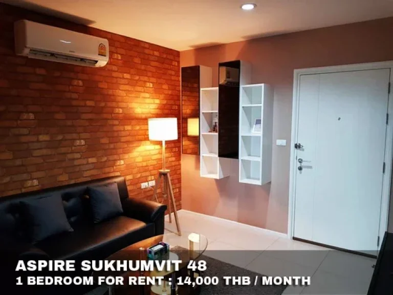 เช่า FOR RENT ASPIRE SUKHUMVIT 48 1 bedroom 38 Sqm14000 CLOSE BTS PHRAKANONG