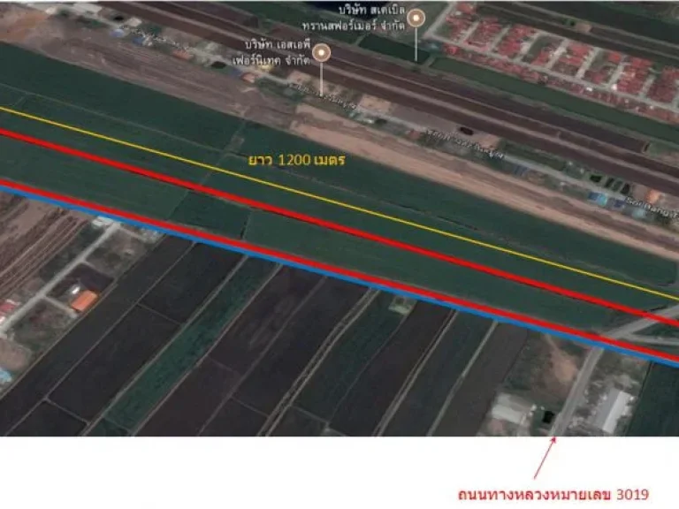 ขายที่ดิน 47 ไร่ ลำลูกกาคลอง 9 ติดถนน เหมาะสำหรับทำโครงการหมู่บ้าน