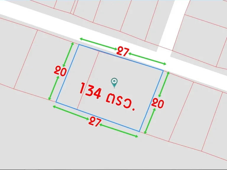 ที่ดินเปล่า 134 ตารางวา เฉลิมพระเกียรติ 38