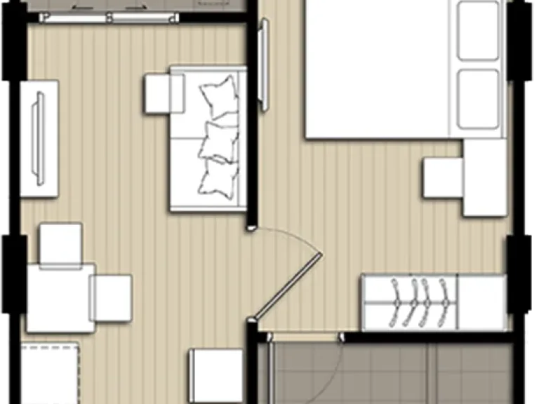 Elio condo สุขุมวิท 64 ขนาด 302 ตรม 1 ห้องนอน เฟอร์ครบ ใกล้ BTS ปุณวิถี และทางด่วน