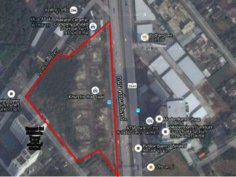 ขาย ที่ดินแปลงใหญ่ บนถนนศรีนาครินทร์ Sale Land in srinakarin Rd