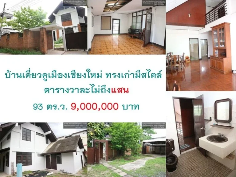 HO0144 บ้านพร้อมที่ดิน คูเมืองเชียงใหม่ ตารางวาละไม่ถึงแสน