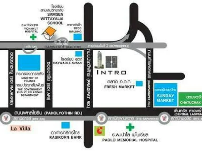 ขายคอนโด Intro ประดิพัทธ์ 55 ตรม 2ห้องนอน 2ห้องน้ำ เขตพญาไท กรุงเทพฯ