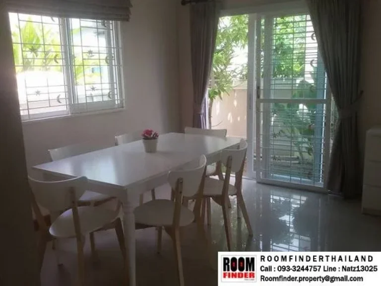 เช่า FOR RENT PRUKSA VILLAGE BANGNA KM10 3 beds 2 baths 50 Sqw 22000 Fully Furnished With Washer NEAR MEGA BANGNA