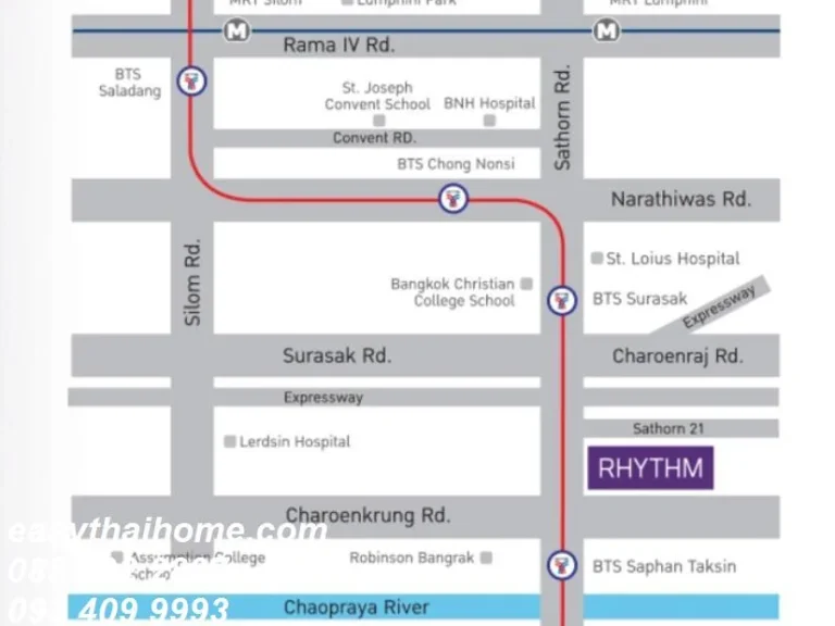 คอนโดให้เช่า ริทึ่ม สาทร Rhythm Sathorn สาทรใต้ ยานนาวา สาทร 1 ห้องนอน พร้อมอยู่ ราคาถูก