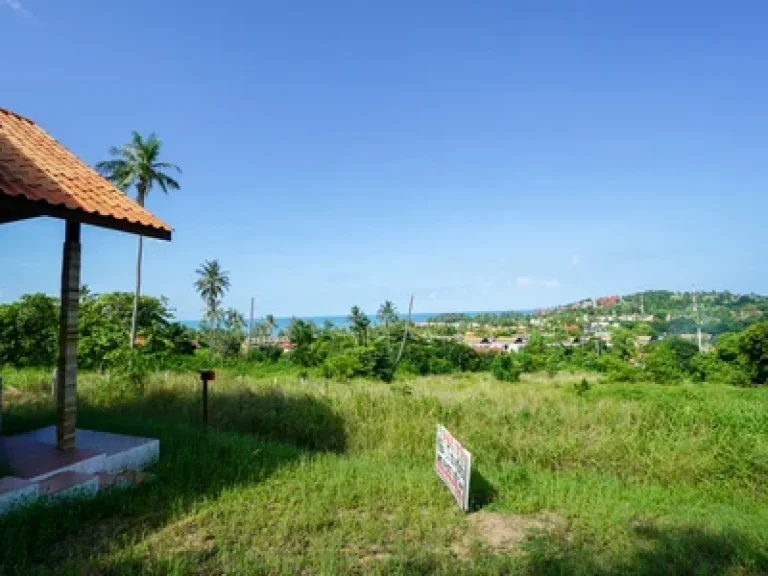 ขายที่ดิน วิวทะเล หาดเชิงมน ตำบลบ่อผุด เกาะสมุย สุราษฎร์ธานี มีพื้นที่สร้างเพิ่มได้ ใกล้โรงแรม Baywater Resort Samui