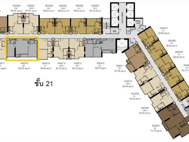 Condo For Sell ขายดาวน์ The Line Jatujak-Mochit 2 นอน 2 น้ำ 6225 ตรม